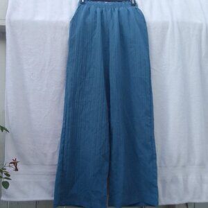 Luxury well-done silky-soft-cool wide-leg pants, brand new